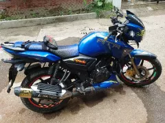 TVS Apache RTR 150 Matt Blue